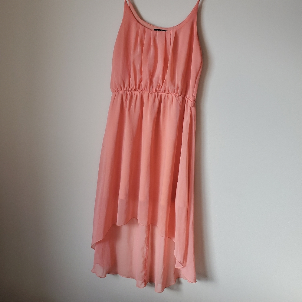 Peach summer dress